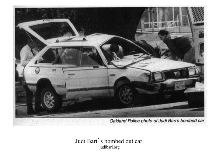 12. Bari's bombed out car
