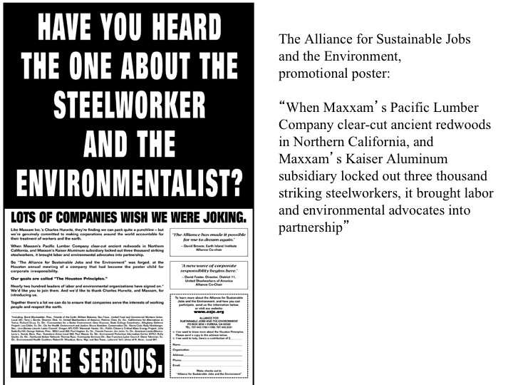 16. Alliance for Sustainable Jobs poster