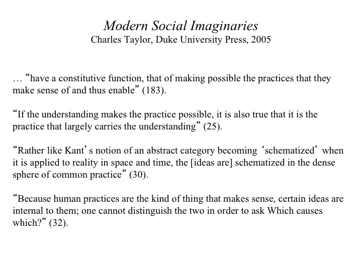 23. Modern Social Imaginaries - Taylor